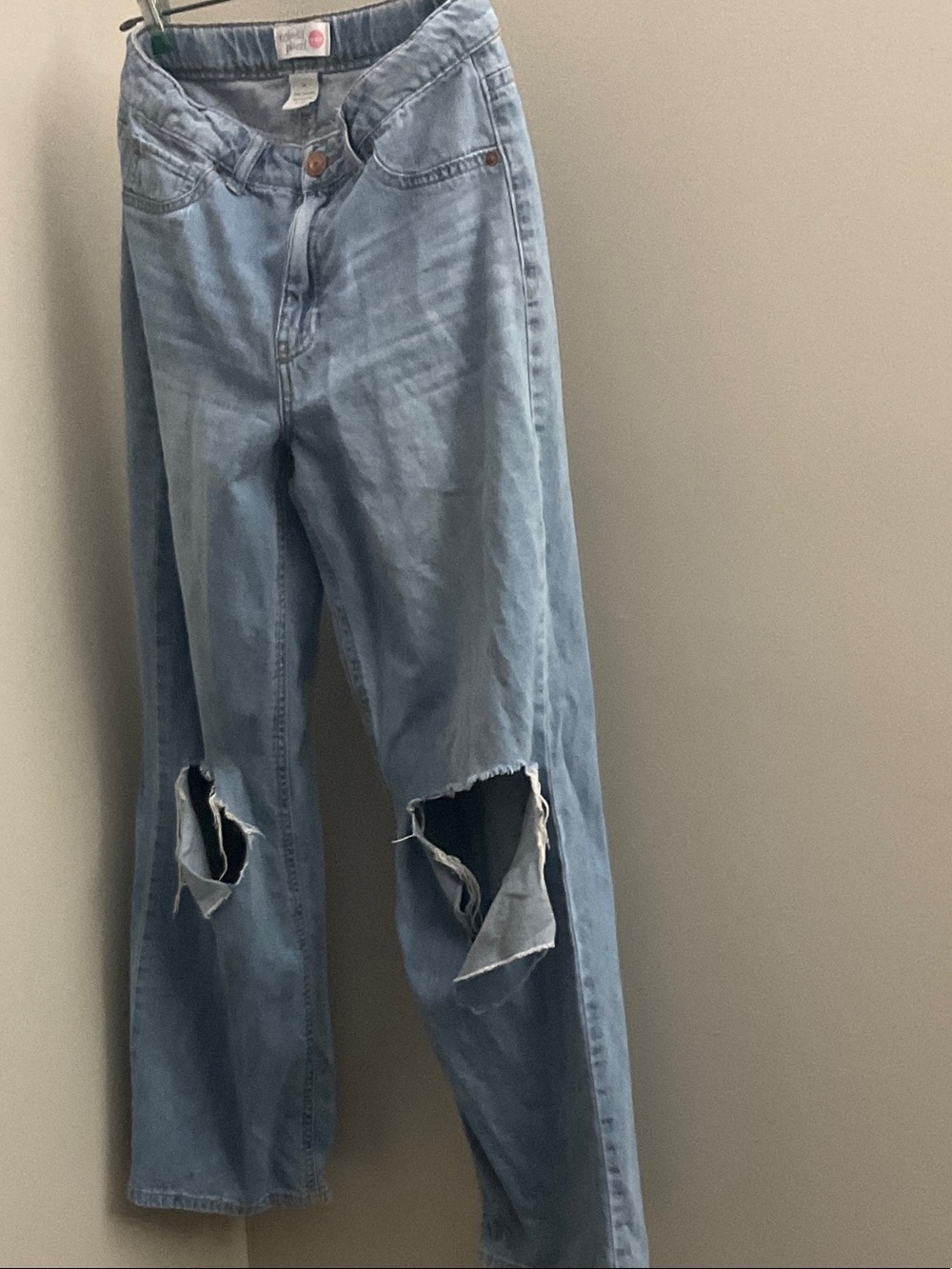Light Wash Kids Ripped Jeans